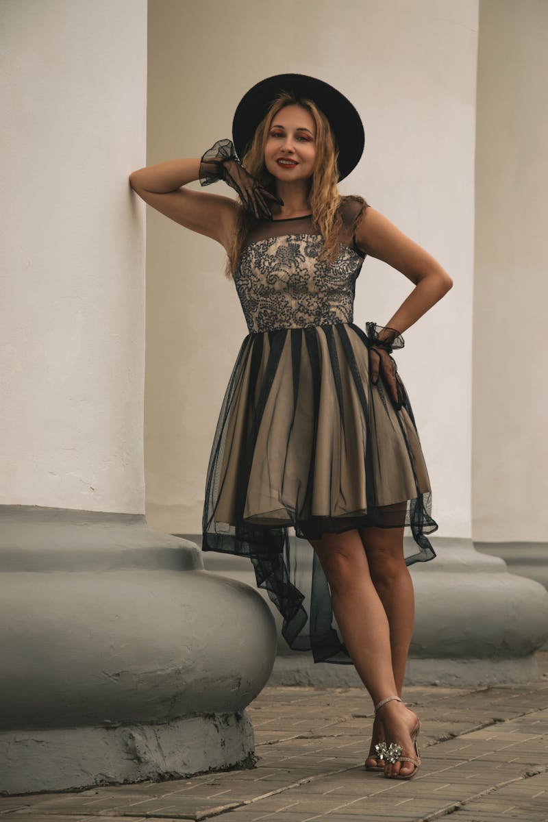 Cap-Sleeve Sheath Dress