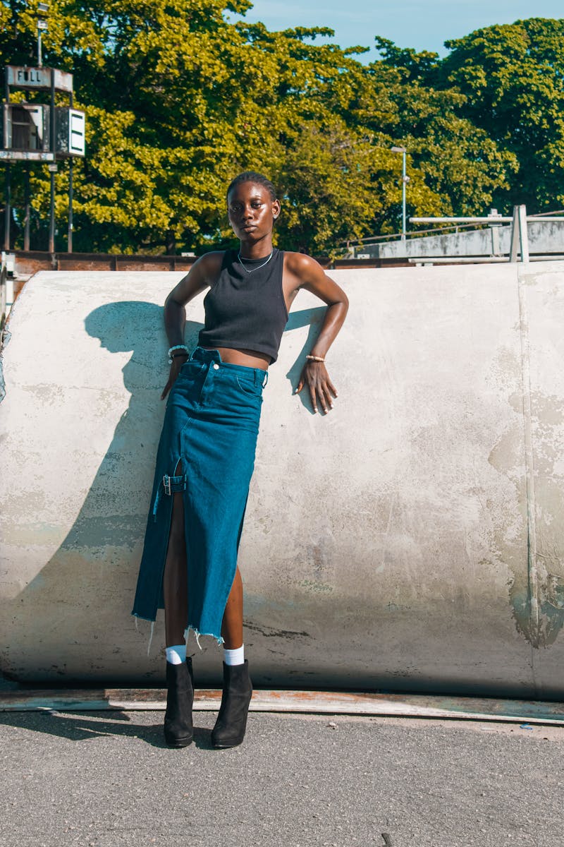 Denim Mini Skirt