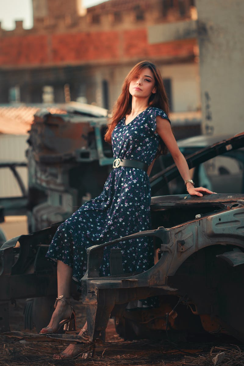 Wrap Midi Dress